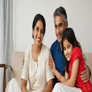 happy indian family