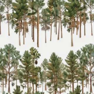 pine trees transparent background