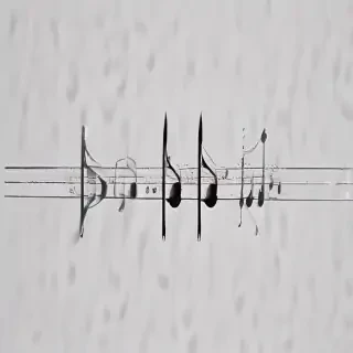 transparent music note