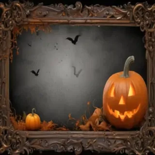 halloween border transparent