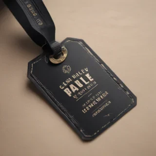 clothing tag mockup
