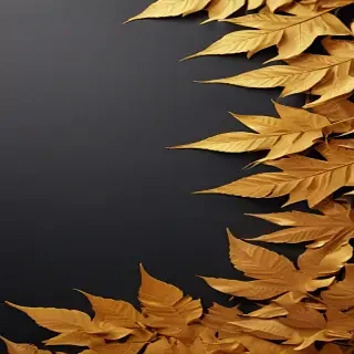 golden leaves background