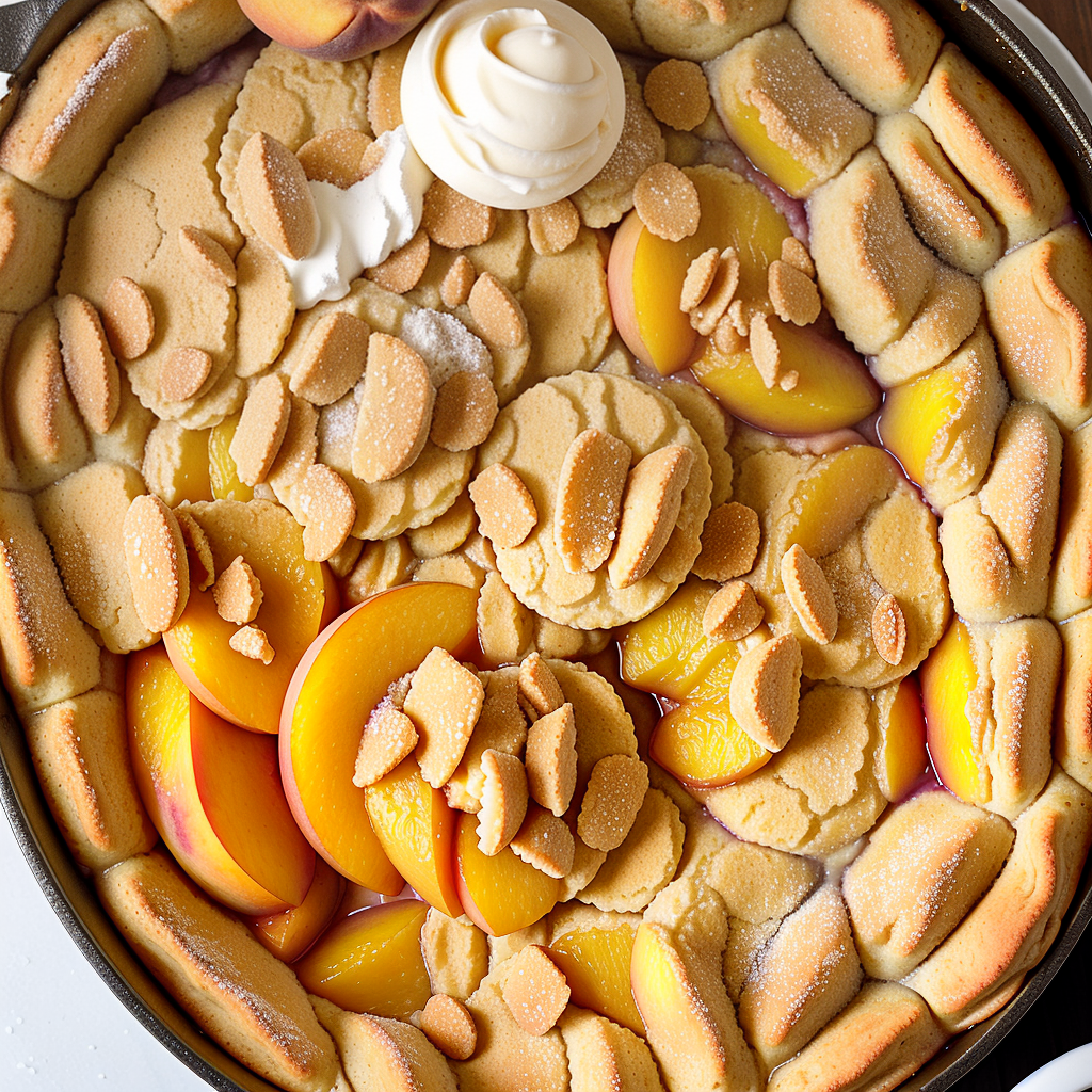 peach cobbler with pancake mix