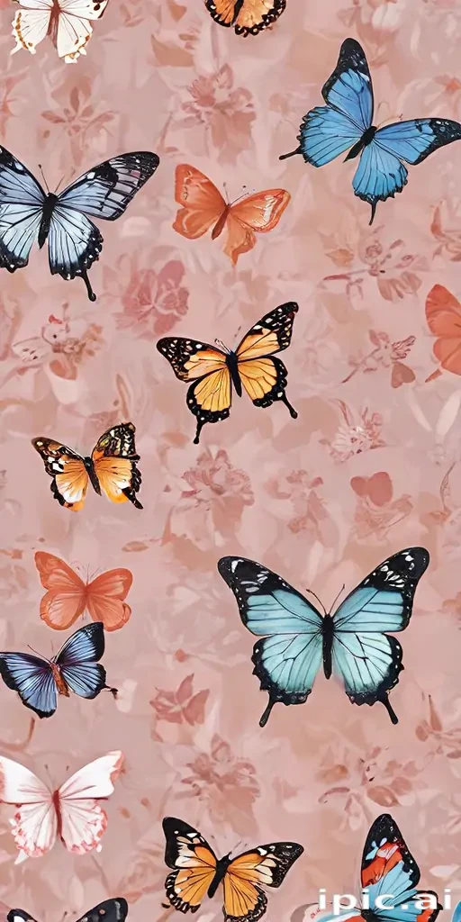butterfly wall paper