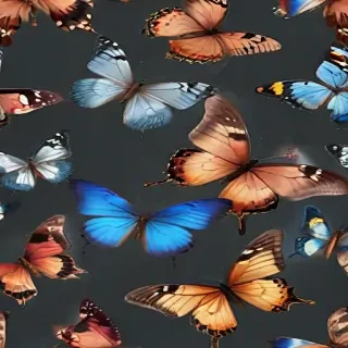 butterflies transparent