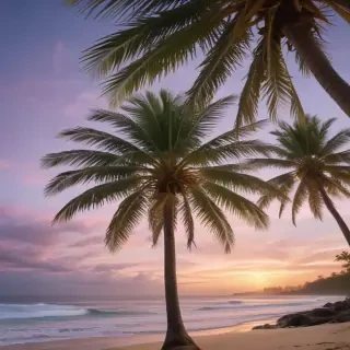 palm trees transparent