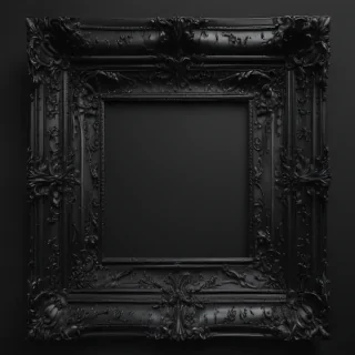 black frame transparent