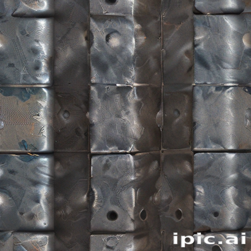 Metallic Texture Indesign Intricate Pattern of Metallic Textures and Reflections in Industrial ...