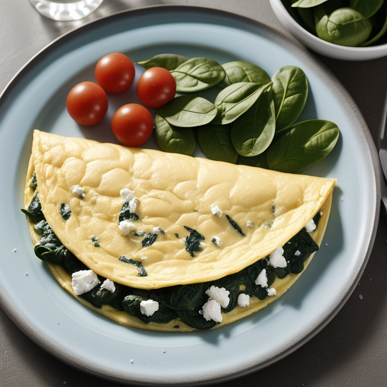 spinach and feta cheese omelette
