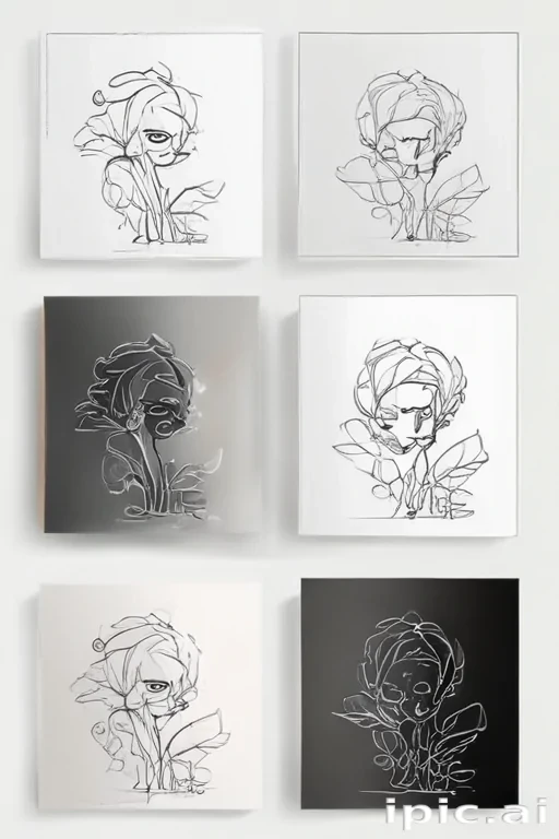 aesthetic line art