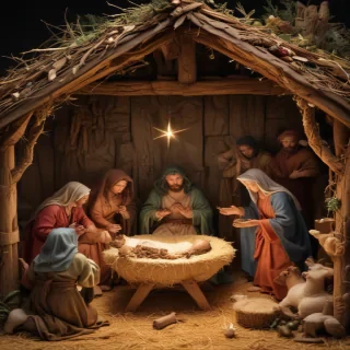 images of the manger scene
