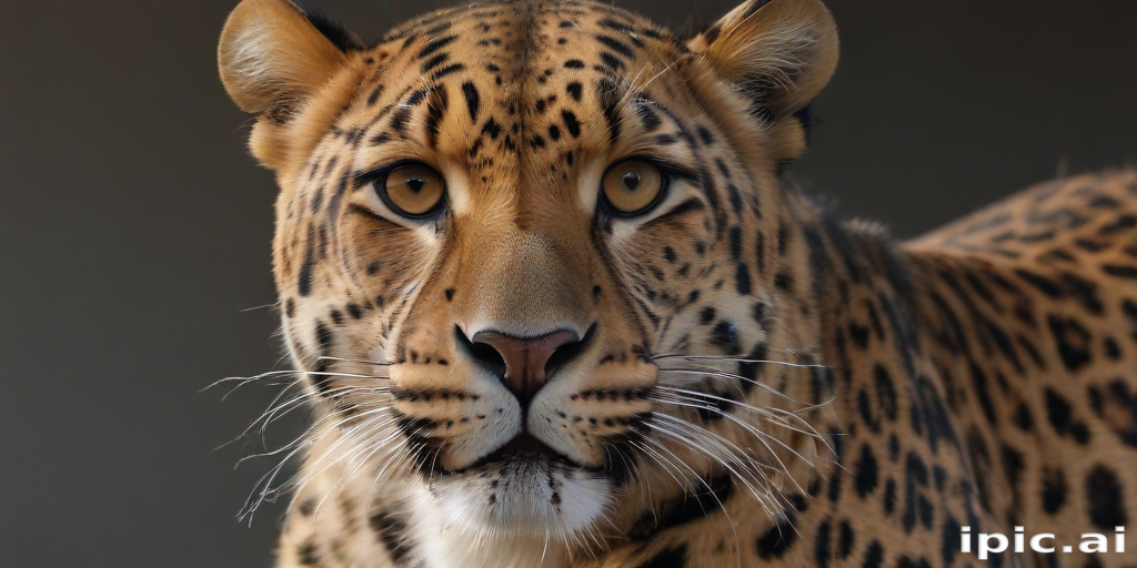 Professional Leopard A Close-Up Portrait of a Majestic Leopard Showcasing Its Stunning Features.