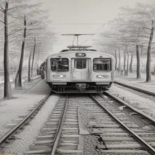 train drawing