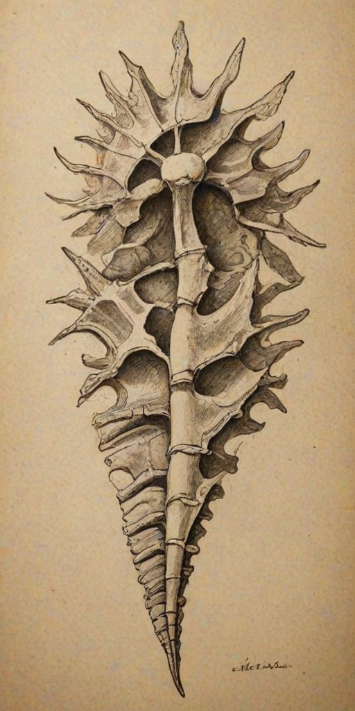 fossil drawing