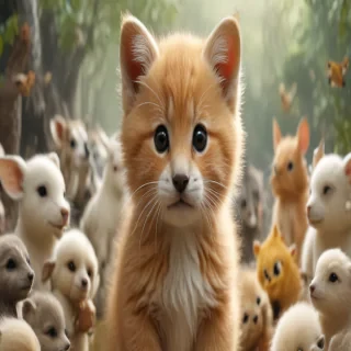 cute animal background