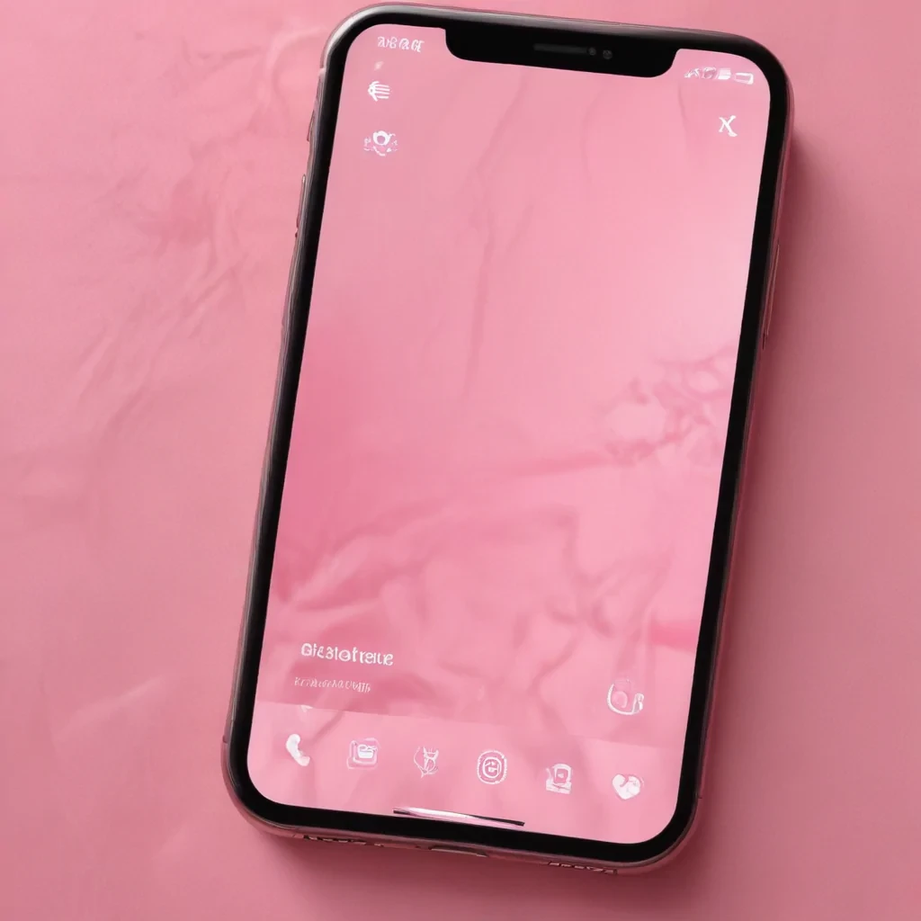 pink home screen
