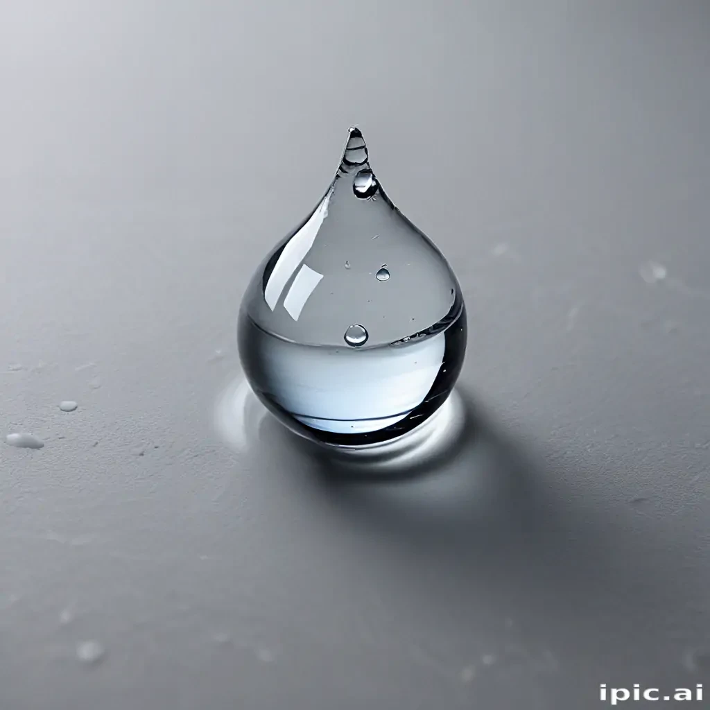 transparent water drop