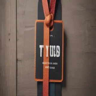 clothing tag mockup