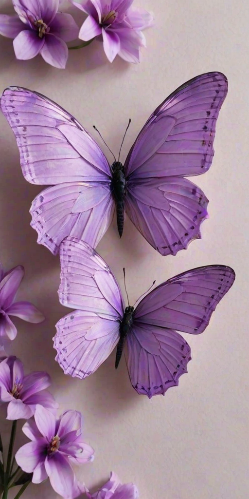 aesthetic purple butterfly