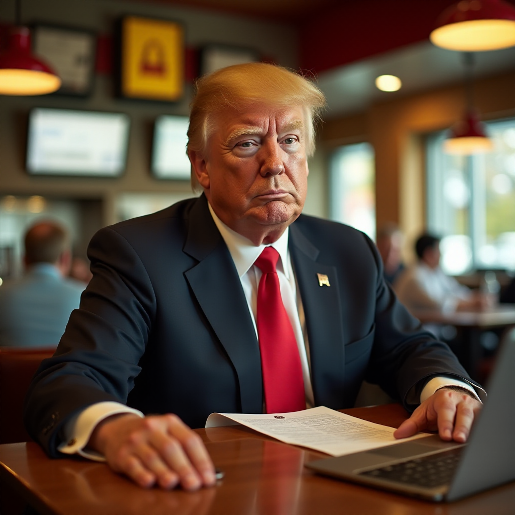 donald trump working at mcdonalds
