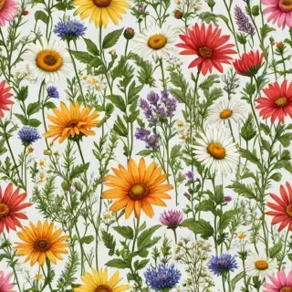 wildflowers transparent background
