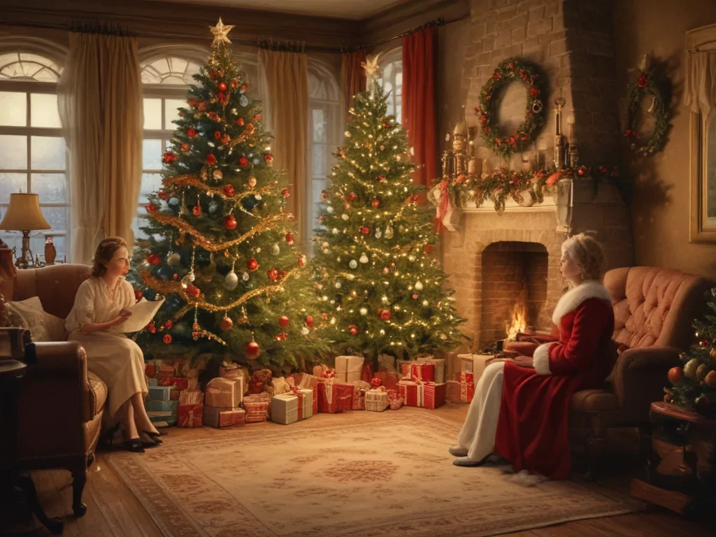 vintage christmas images to print