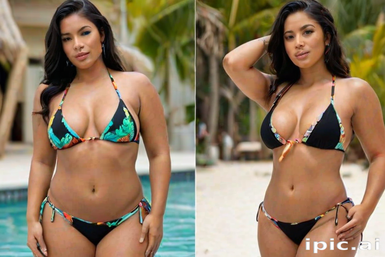 thick latina bikini