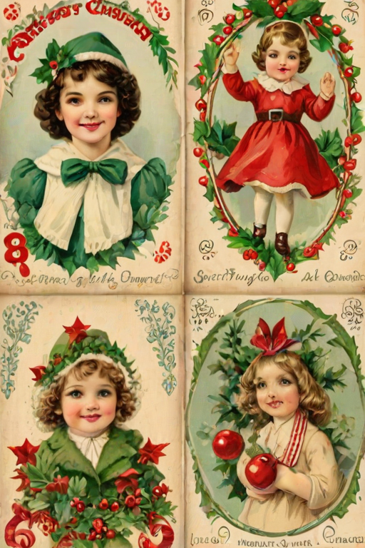 free vintage christmas printables