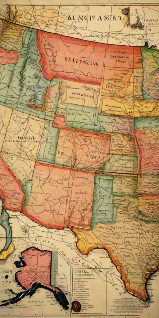 map of the us states