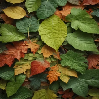 leaves no background