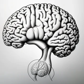 pic of brain drawing