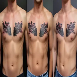 male rib tattoos
