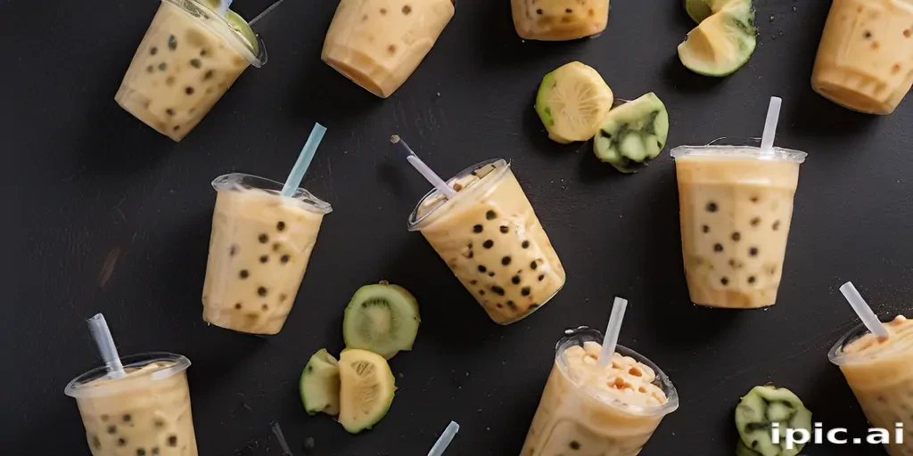 boba tea background
