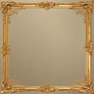 gold border transparent