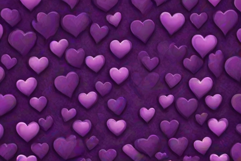 purple heart pattern wallpaper