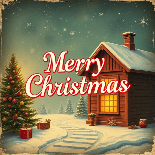 vintage merry christmas image