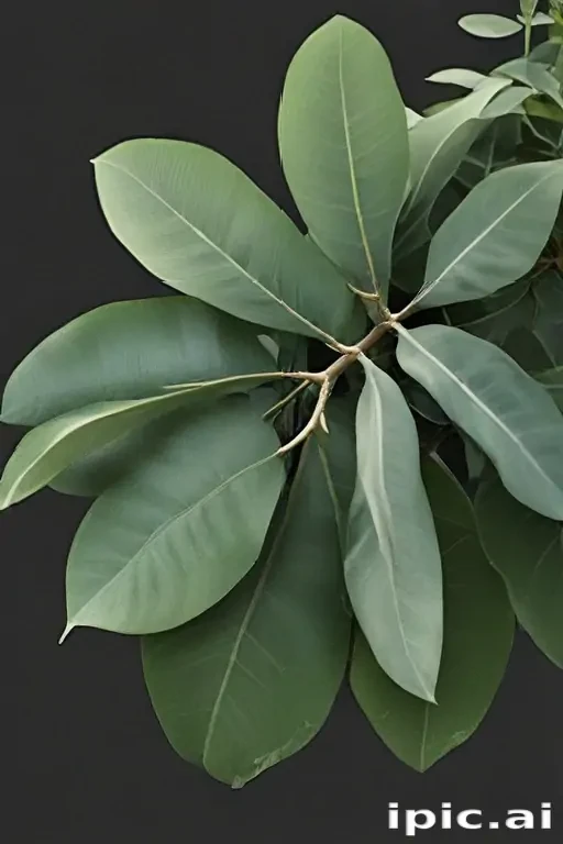 eucalyptus clipart black and white