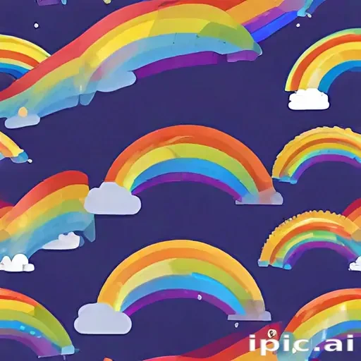 transparent background rainbow clipart