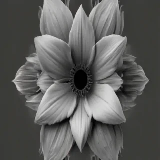 flower png black and white
