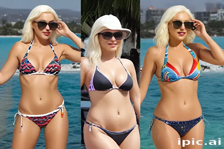 Christina Aguilera in bikini