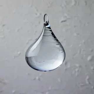 transparent water drop