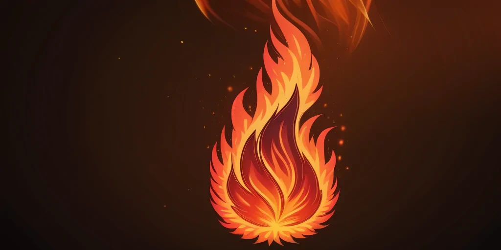background on fire