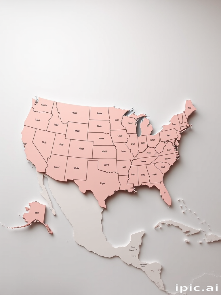 map of usa states