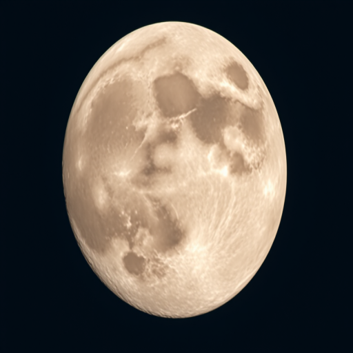 Create a high-resolution image of a full moon with detailed surface textures, using a Canon EOS R5 camera, 70mm focal length, f/8 aperture, ISO 100, and a clear night sky background with subtle starry elements.