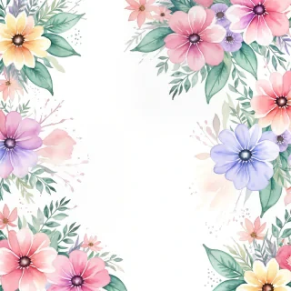 watercolor floral background