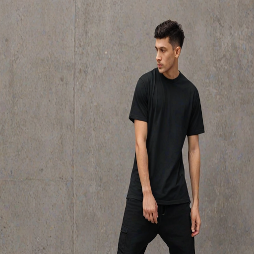 black mockup shirt