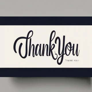 thank you font