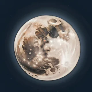 transparent moon