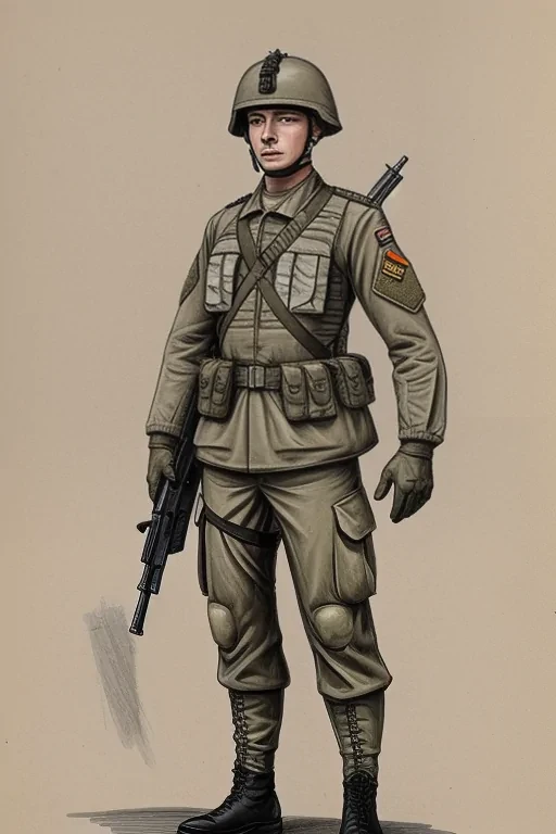 soldiers drawing