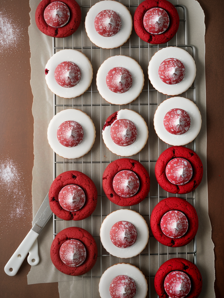 red velvet cookies made with cake mix